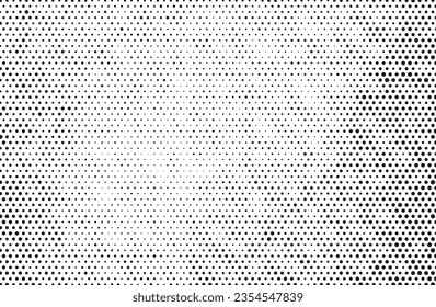 Grunge vintage halftone vector print background. Halftones background. Distress Dirty Damaged Spotted Circles Overlay Dots Texture . Grunge Effect.