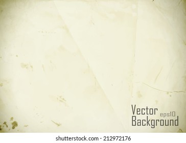 Grunge vintage old paper background. Vector.