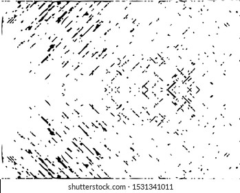 Grunge Vintage pattern for decoration design. Black rough brush strokes. Dirty artistic design element. Abstract geometric pattern. Grunge rough dirty background. Black flat design.