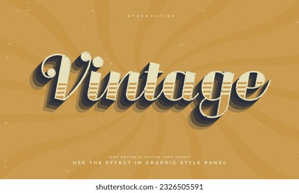 vintage retro grunge efecto de texto vectorial editable tipo de tipografía del alfabeto