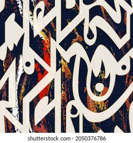 Grunge vintage seamless pattern. (eps 10 vector file)