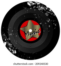 grunge vinyl record