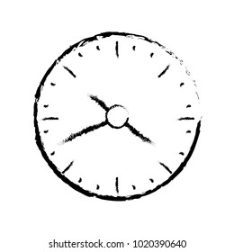 grunge wall round clock time object