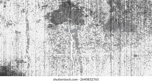 The grunge wall surface is textured with black and white gradations.