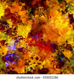 Grunge wall texture. Abstract seamless background with triangles
