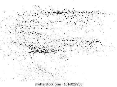 Texture vectorielle grunge mur, arrière-plan abstrait détresse. Noir fissure grunge grunge, effet de superposition de poussière grunge déchiqueté, tache sale désespérée sur fond blanc vieilli, illustration vectorielle
