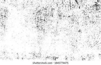 Grunge wall vector texture abstract distress background. Black crack scratched grungy grainy dust overlay effect distressed dirty stain on white old aged damage wall, vector illustration backdrop

