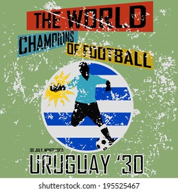 Grunge wall world football champions theme vol.1