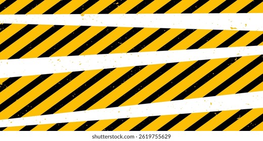 Grunge Warning Line Stripes Yellow Overlay Texture Background. abstract illustration