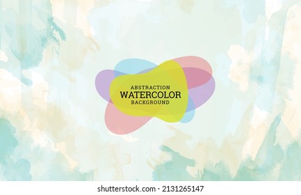 Grunge watercolor background. Abstract composition in pastel colors.