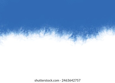 Grunge watercolor background deep blue image with vintage texture. Teal color blue foil Texture uneven. Pastel blue parchment paper aquarelle vignette texture. Sea wave abstract navy blue black neon