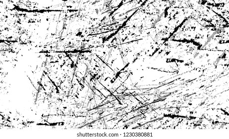Grunge Watercolor Dry Brush Strokes and Stripes Texture. Vintage Hand Painted Dirty Seamless Pattern. Dirty Cracked Wall Texture. Concrete, Chalk Banner Design Background.