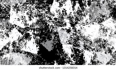 Grunge Watercolor Dry Brush Strokes and Stripes Texture. Vintage Hand Painted Dirty Seamless Pattern. Dirty Cracked Wall Texture. Broken, Rusty Banner Design Background.