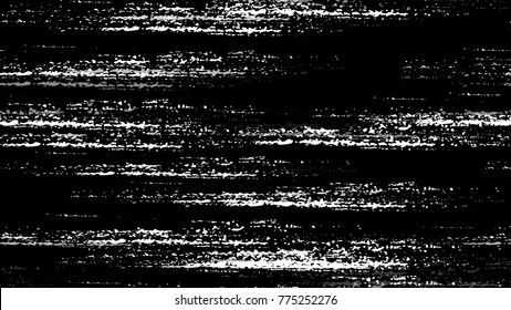 Grunge Watercolor Dry Brush Strokes and Stripes Texture. Hand Drawn Old Scratched Seamless Pattern. Faded Dyed Paper Texture. Broken, Rusty Print Design Background.