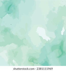 Grunge of watercolor in pale blue and pale green