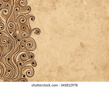 Grunge wave background for your design. Vector illustration