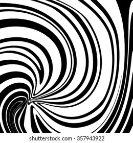 Grunge wave line monochrome swirl vector illustration background. 