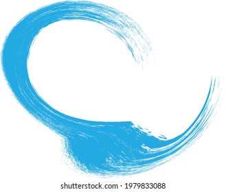 Grunge Wave Logo Element. Surfing Icon . Brush Stroke . Vector Illustration. 