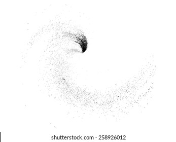 Grunge Wave Logo Element. Surfing Icon . Brush Stroke . Vector Illustration.  