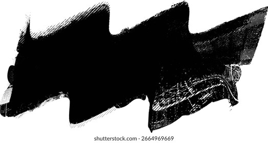Elemento del logotipo de la onda del grunge. Icono de surf. Trazo de pincel. Ilustración vectorial. 
