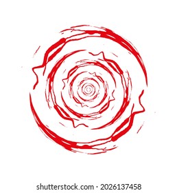 grunge wave on white background