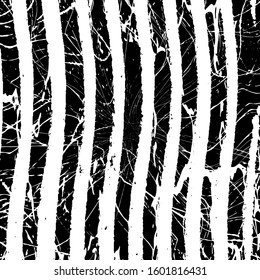 Grunge Wave Stripe overlay Background - simple texture for your design. Distress black and white cover artistic template. EPS10 vector.