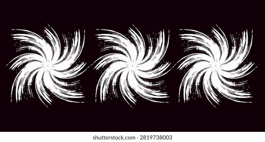 Grunge wave white and black bakcground wheel textures tire marks thorough vector bicycle  art