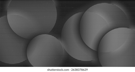 Grunge wavy sand grain background. Stippling curved gradient wave texture. Gritty noise dotwork wallpaper. Black dots, speckles, particles or granules. Vector abstract fluid grit backdrop overlay
