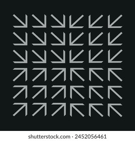 Grunge weave seamless pattern. Black and white vector wicker texture. Geometric simple print. Abstract geometric ornament. Interlacing bands, bold lines. Distressed texture of weaving fabric.