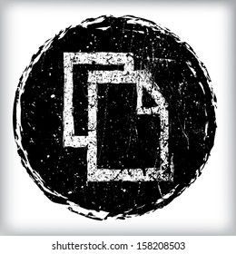 Grunge web icon