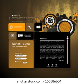 Grunge Website template 