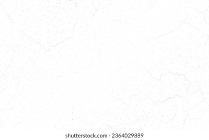 Grunge white background. Scratches and spots. Aged marble effect. Abstract dots texture. Urban distressed wallpaper. Overlay grainy wall for poster or banner. Vector illustration.