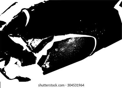 Grunge white and black abstract background. Vector illustration.