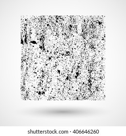 Grunge white and black square wall background. Vector illustration.