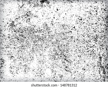 Grunge white and black wall background. Vector illustration. 