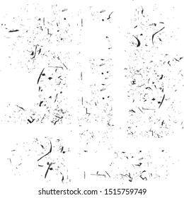 Grunge white and black wall background. Vector illustration.