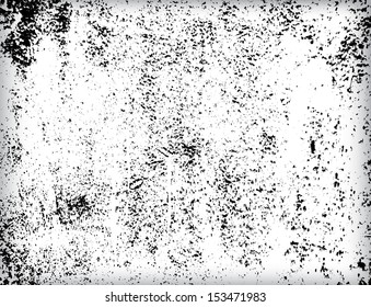 Grunge white and black wall background. Vector illustration. 