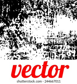 Grunge white and black wall background. Vector illustration.