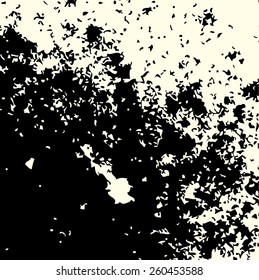 Grunge white and black wall background. Dirty texture. Vector illustration.