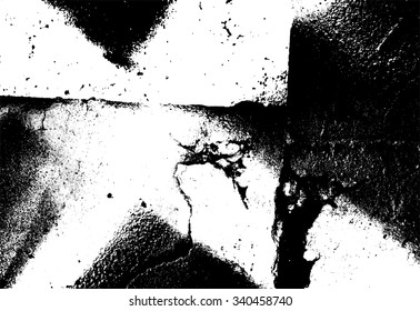 Grunge white and black wall background. Vector illustration.