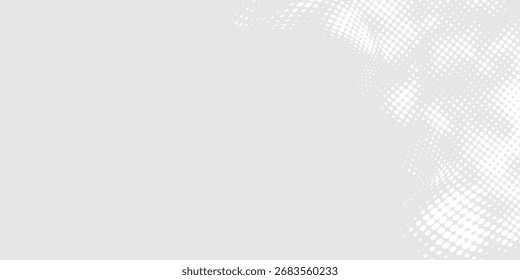 Fondo de textura de tecnología de luz de onda gris blanco grunge. Arte digital Abstractas de big data