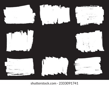 Manchas de marcadores dibujadas a mano en blanco.