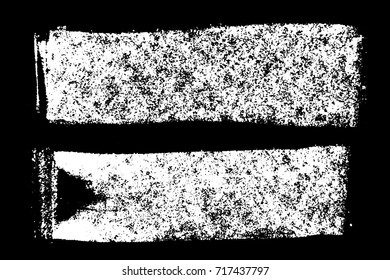 Grunge white line on black background (Vector)