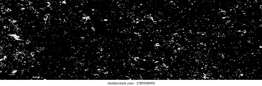 Grunge white lines and dots on a black background - Vector