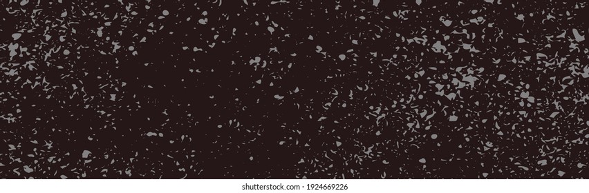 Grunge white lines and dots on a black background - Vector illustration