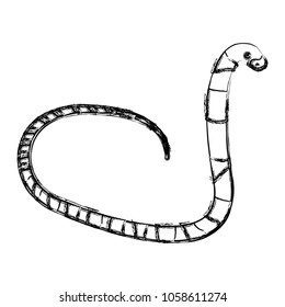 grunge wild serpent animal with danger poison