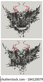 Grunge Winged Pistons