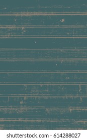 Grunge wood overlay texture. Vector vintage illustration background in blue and brown, vertical format.