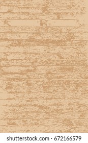 Grunge wood overlay texture. Vector illustration background in light vintage brown color, vertical format.