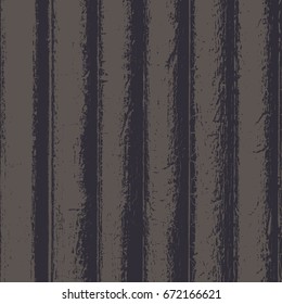 Grunge wood overlay texture. Vector vintage illustration background in dark brown, square format.